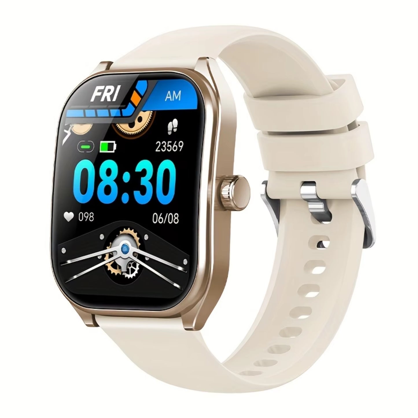 2.01-Inch Screen Curved Screen Smart Watch Perfectly Fits the Wrist Curve Wireless 5.3 HD Calls 100+ Sports Modes Outdoor Sports