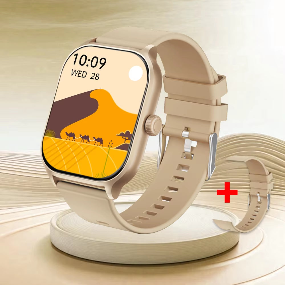 New Smart Watch 2.01 Inch Smart Watch Bluetooth Call Men Women IP68 Waterproof Sports Fitness Smart Watch