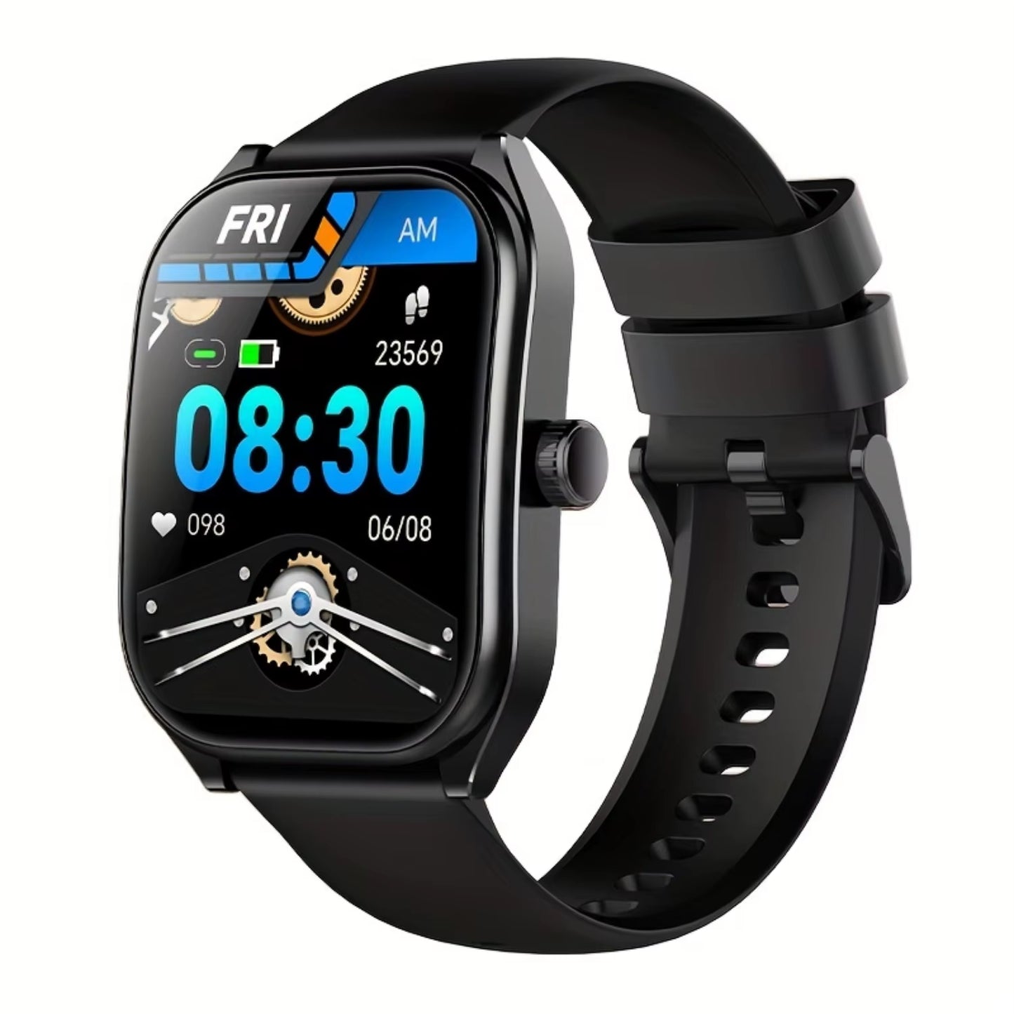 2.01-Inch Screen Curved Screen Smart Watch Perfectly Fits the Wrist Curve Wireless 5.3 HD Calls 100+ Sports Modes Outdoor Sports