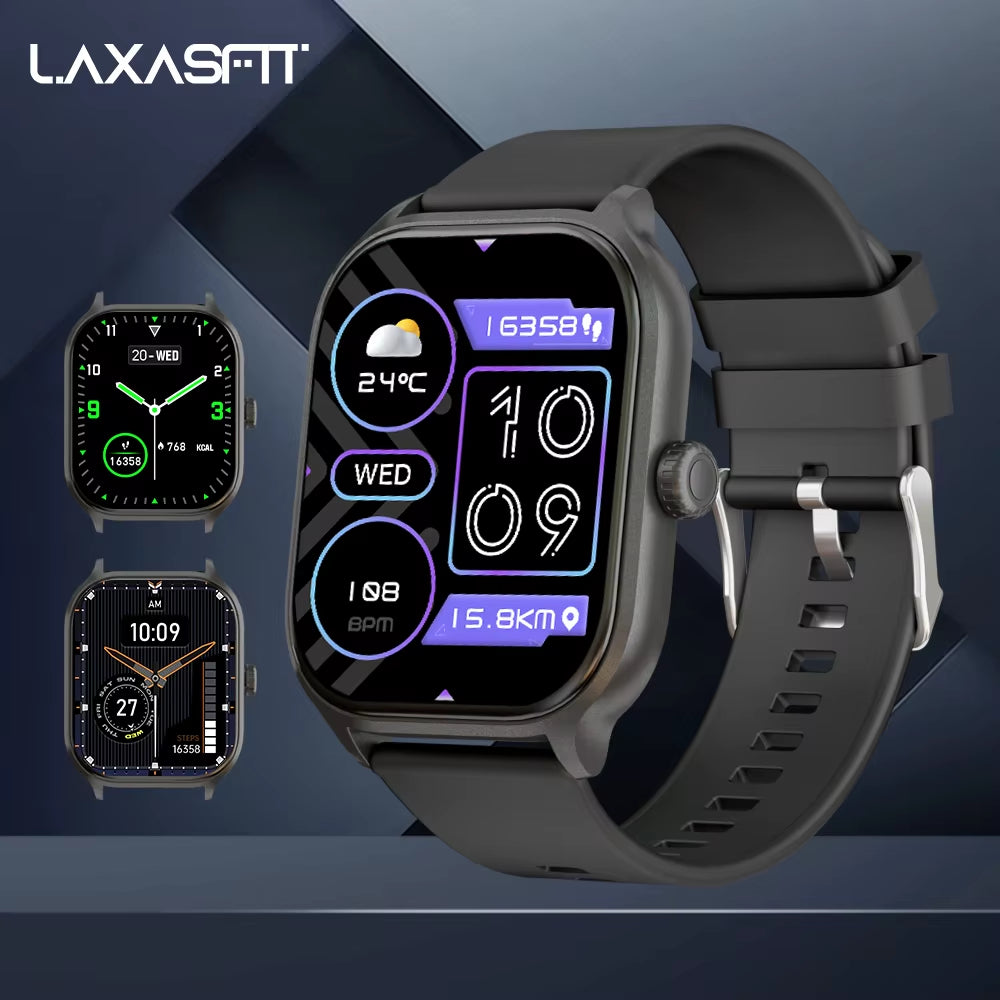 New Smart Watch 2.01 Inch Smart Watch Bluetooth Call Men Women IP68 Waterproof Sports Fitness Smart Watch